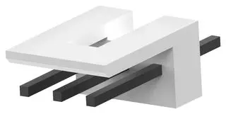 TE CONNECTIVITY 171825-3 引脚针座, 线至板, 2.5 mm, 1 排, 3 触点, 通孔直型, AMP EI Series