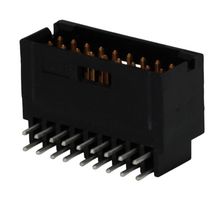 TE CONNECTIVITY 5-102617-7 引脚针座, 板至板, 线至板, 2.54 mm, 2 排, 18 触点, 通孔直角, AMPMODU Series