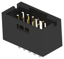 TE CONNECTIVITY 5-102619-3 引脚针座, 线至板, 2.54 mm, 2 排, 10 触点, 通孔直型, AMPMODU Mod II Series
