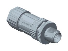 AMPHENOL LTW M12D-04BMMA-SL8001 传感器连接器, M Series, M12, 公, 4路, 焊接插头, 直形线缆安装