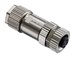 AMPHENOL LTW MSAS-04BFFB-SL7001 传感器连接器, M Series, M12, 母, 4路, 螺丝插座, 直形线缆安装