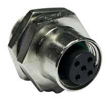 AMPHENOL LTW M12A-03PFFS-SH8001 传感器连接器, M Series, M12, 母, 3路, 焊接插座, 直形面板安装