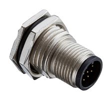 AMPHENOL LTW M12A-05PMMS-SF8002 传感器连接器, M Series, M12, 公, 5路, 焊接插头, 直形面板安装