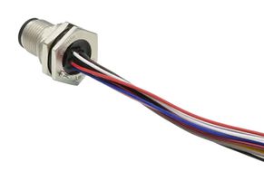 AMPHENOL LTW M12A-17PMMC-SF8B20 传感器电缆, M12 插头, 自由线端, 17路, 200 mm, 7.87 ", M Series