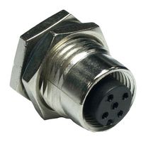 AMPHENOL LTW M12D-04PFFS-SF8002 Sensor Connector, M Series, M12, Female, 4 Positions, Solder Socket, Straight Panel Mount