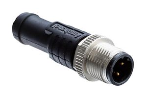 AMPHENOL LTW M12A-17BMMM-SL8B01 Sensor Cable, M12 Plug, Free End, 17 Positions, 1 m, 3.3 ft, M Series