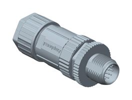 AMPHENOL LTW MSBP-05BMMA-SL8001 传感器连接器, M Series, M12, 公, 5路, 焊接插头, 直形线缆安装