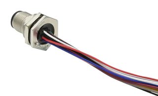 AMPHENOL LTW M12A-04PMMC-SF8B30 传感器电缆, M12 插头, 自由线端, 4路, 300 mm, 11.8 ", M Series