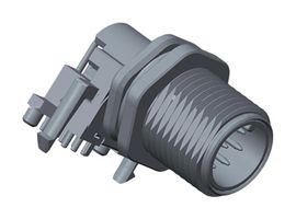 AMPHENOL LTW MSAS-05PMMR-SF7003 传感器连接器, M Series, M12, 公, 5路, 焊接插头, 直角面板 PCB 安装