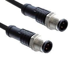 AMPHENOL LTW M12B05ML-12BML-SD002 传感器电缆, M12 插头, M12 插头, 5路, 2 m, 6.5 ft, M Series