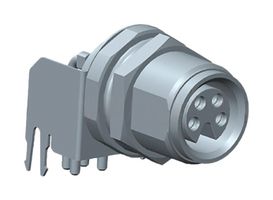 AMPHENOL LTW M8AS-05PFFR-SF8001 传感器连接器, M Series, M8, 母, 5路, 焊接插头, 直角面板 PCB 安装