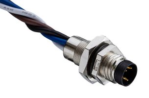 AMPHENOL LTW 8-04PMMS-SH7002 传感器连接器, M Series, M8, 公, 4路, 焊接插头, 直形面板安装
