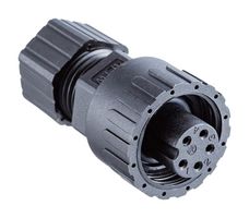 AMPHENOL LTW PWE-07BFFA-SL7001 Circular Connector, Circular Power Connector, PWE (8A) Series, Cable Mount Receptacle, 7 Contacts