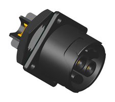 AMPHENOL LTW PWM-02RMFS-TS7001 Circular Connector, Circular Power Connector, Power Series, Panel Mount Plug, 2 Contacts