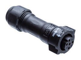 AMPHENOL LTW BB-03BFFA-QL8MPP Circular Connector, Standard Circular Connector, X-Lok Series, Cable Mount Receptacle, 3 Contacts