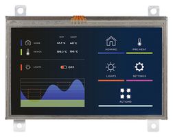 MIKROELEKTRONIKA MIKROE-6160 开发套件,PIC32MZ2048EFH144,以多媒体和 GUI 为中心,显示器