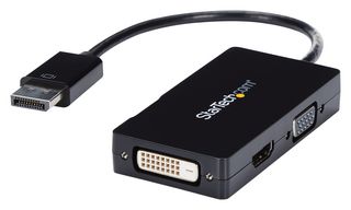 STARTECH DP2VGDVHD 旅行影音适配器:3合1 DisplayPort转VGA/DVI或HDMI转换器