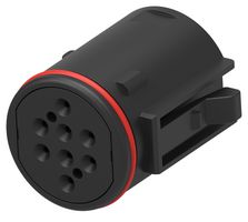 TE CONNECTIVITY 2469979-1 圆形连接器, 密封,A编码, Standard Circular Connector, Easy Lock PSC Series, 电缆安装插座, 8 触点, 压接插座-无触芯, 快锁