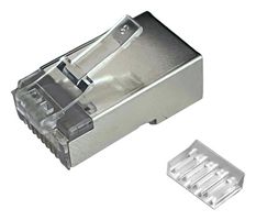 MH CONNECTORS MHRJC6AR211N 模块连接器, RJ45 插头, 1 x 1 (端口), 8P8C, Cat6a, 电缆安装