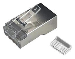 MH CONNECTORS MHRJC6R111N 模块连接器, RJ45 插头, 1 x 1 (端口), 8P8C, Cat6, 电缆安装
