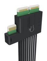 AMPHENOL COMMUNICATIONS SOLUTIONS CBL280011A 计算机电缆, Gen6, 19.69 ", 500 mm, Mini Cool Edge Series