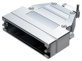 POSITRONIC D50000GE0-1023.5 D Sub Backshell, D Series, DD, 180°, Zinc Diecast Body