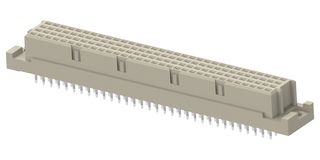TE CONNECTIVITY - ERNI 254977-E DIN 41612 Connector, 128 Contacts, Receptacle, 2.54 mm, 4 Row, a + b + c + d