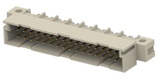 ERNI - TE CONNECTIVITY 384265-E DIN 41612 Connector, Right Angle, 32 Contacts, Plug, 2.54 mm, 2 Row, a + b