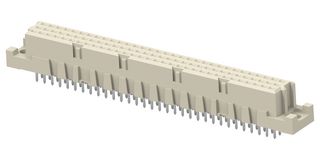 ERNI - TE CONNECTIVITY 284308-E DIN 41612 Connector, 96 Contacts, Receptacle, 2.54 mm, 3 Row, a + b + c