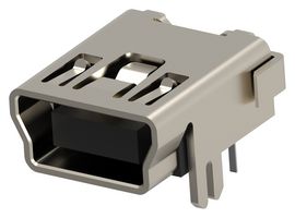 AMP - TE CONNECTIVITY 2172034-1 USB Connector, Mini USB Type B, USB 2.0, Receptacle, 5 Ways, Through Hole Mount, Right Angle