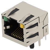 TE CONNECTIVITY 2501550-4 模块连接器, RJ45 插座, 1 x 1 (端口), 8P8C, Cat5e, 通孔安装