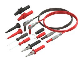 CAL TEST ELECTRONICS CT3979B-150 Probe Accessory Kit, 2x Probe Body, 4mm R/A Banana Plug Test Lead, Sprung Hook, Alligator Clip, Lug