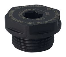 REDAPT CPM1200EU Blanking Plug, IP67/IP68, Black, Nylon (Polyamide), M20, 23 mm, CPM Series