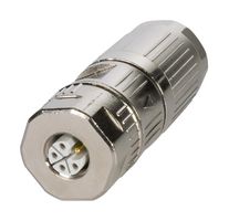 HARTING 21129992510.. 传感器连接器, M12, 母, 5路, 推入式插口, 直形线缆安装