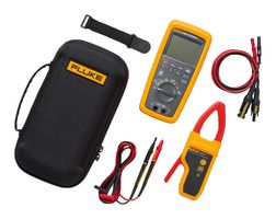 FLUKE FLUKE-283FC/PV/EUR DMM套件, 带 TPAK 磁性吊带, TRMS 数字万用表,无线电流钳,太阳能 MC4/硅胶测试引线套件,便携箱,背带