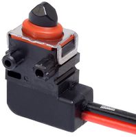 OMRON ELECTRONIC COMPONENTS D2EW-B02MR BY OMR 微动开关, 密封, 超微型, 针式柱塞, SPST-常闭, 带引线, 100 mA, 12 V