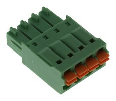 AMPHENOL ANYTEK KD0410500000G 插拔式接线端子, 3.5 mm, 4 路, 24 AWG, 16 AWG, 螺丝