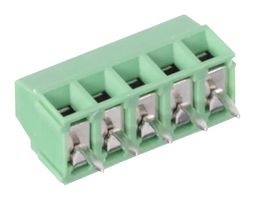 AMPHENOL ANYTEK YO0501500000G 线至板接线端子, 3.5 mm, 5 路, 24 AWG, 16 AWG, 1.5 mm², 螺丝
