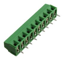 AMPHENOL ANYTEK YO1021500000G 线至板接线端子, 3.81 mm, 10 路, 24 AWG, 16 AWG, 1.5 mm², 螺丝