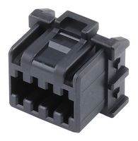 MOLEX 2202002041 Connector Housing, Black, Micro-Lock Plus 220200 Series, Receptacle, 4 Ways, 2 mm