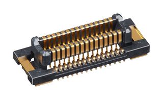 HIROSE / HRS BM54F3.0-30DP-0.4V(53) Mezzanine连接器, 插头, 0.4 mm, 2 排, 30 触点, 表面安装, 铜合金