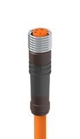 LUMBERG AUTOMATION RKMV 4-1006/3 M 传感器电缆, A编码，无屏蔽, M8 插座, 自由线端, 4路, 3 m, 9.8 ft, RKMV Series