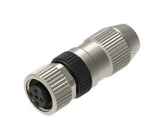 LUMBERG AUTOMATION RKCI 4A 传感器连接器, M12, 母, 4路, IDC / IDT插座, 直形线缆安装