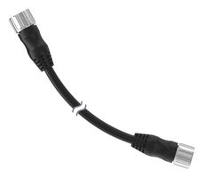 BANNER ENGINEERING BC-M23F12-M23M12-22-2 传感器电缆, 22AWG,非屏蔽,黑色, M23 插座, M23 插头, 12路, 2 m, 6.6 ft