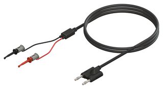 CAL TEST ELECTRONICS CT4457-100 测试电缆组件, 双香蕉插头至 MiniPro 夹分线缆, 测试设备
