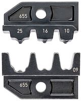 KNIPEX 97 49 09 压接工具模具, 3 外形,8/6/4AWG, 10 / 16 / 25mm² 绝缘和非绝缘电线环箍, KNIPEX 97 43 XX 压接系统钳