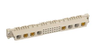 HARTING 09032246864 DIN 41612 Connector, Type M-flat Series, 32 Contacts, Receptacle, 2.54 mm, 3 Row, a + b + c
