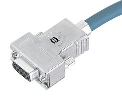HARTING 61030010010 连接器后壳, D Sub, InduCom Series, DE, 180°, 锌主体