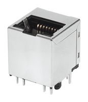 BEL P01-1CE0-01 模块连接器, G/GY LED, RJ45 插座, 1 x 1 (端口), 8P8C, 通孔安装