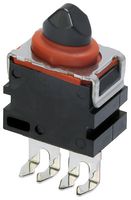 OMRON ELECTRONIC COMPONENTS D2EW-A02D 微动开关, 超微型, 针式柱塞, SPST-常闭, PC插针, 100 mA, 12 V
